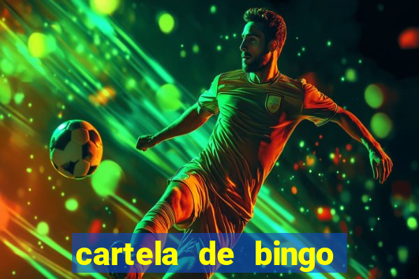 cartela de bingo pra imprimir