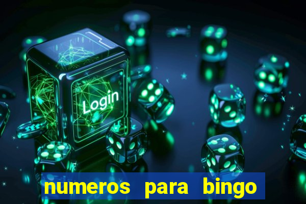 numeros para bingo de 1 a 90