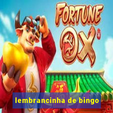 lembrancinha de bingo